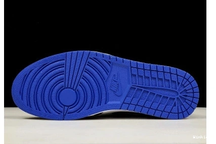 ROYAL-WHITE JORDAN “FRAGMENT” 1 AIR MENS RETRO SPORT BLACK 716371-040 0731